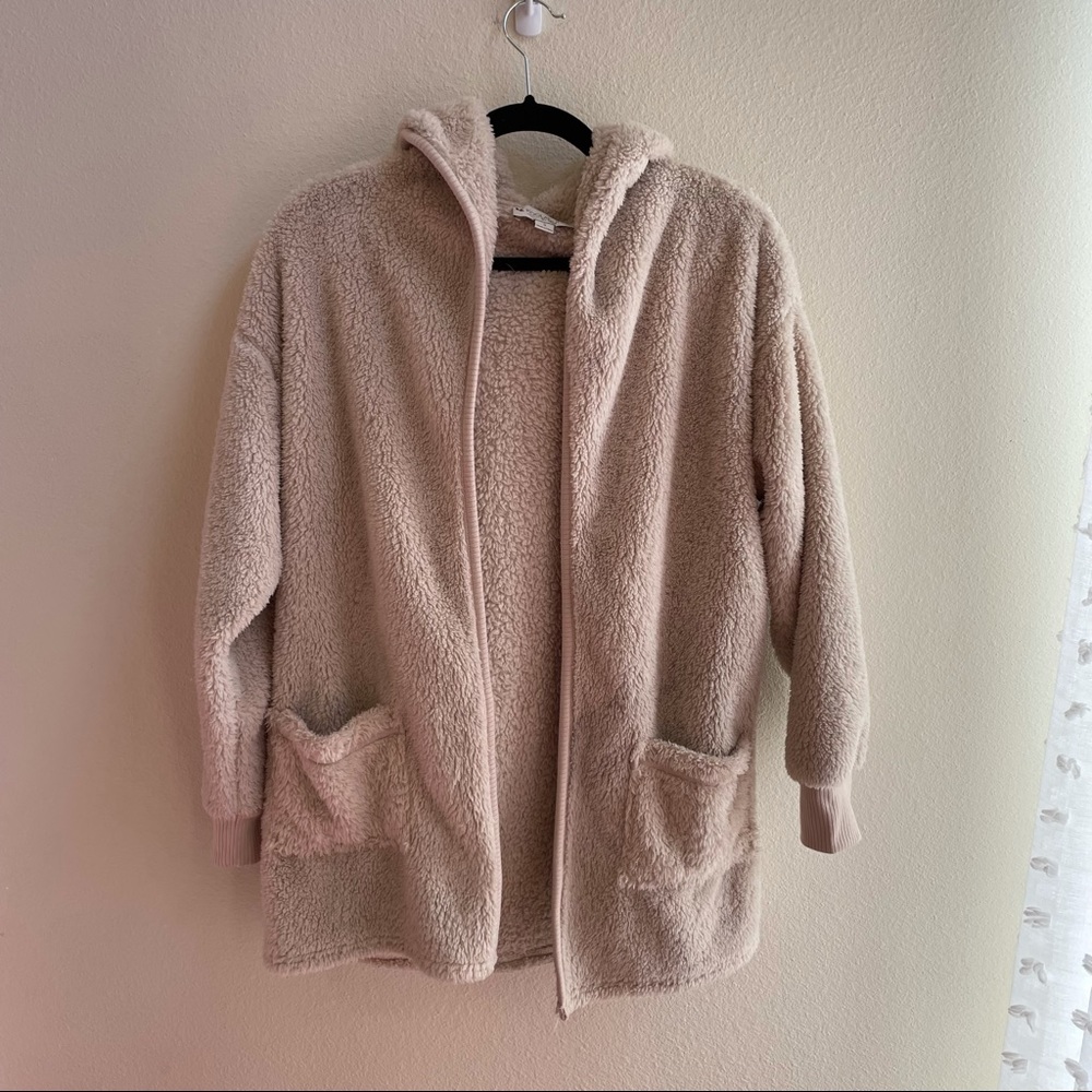 Koolaburra by UGG Cozy Shaggy Plush Cardigan with Rib Detail